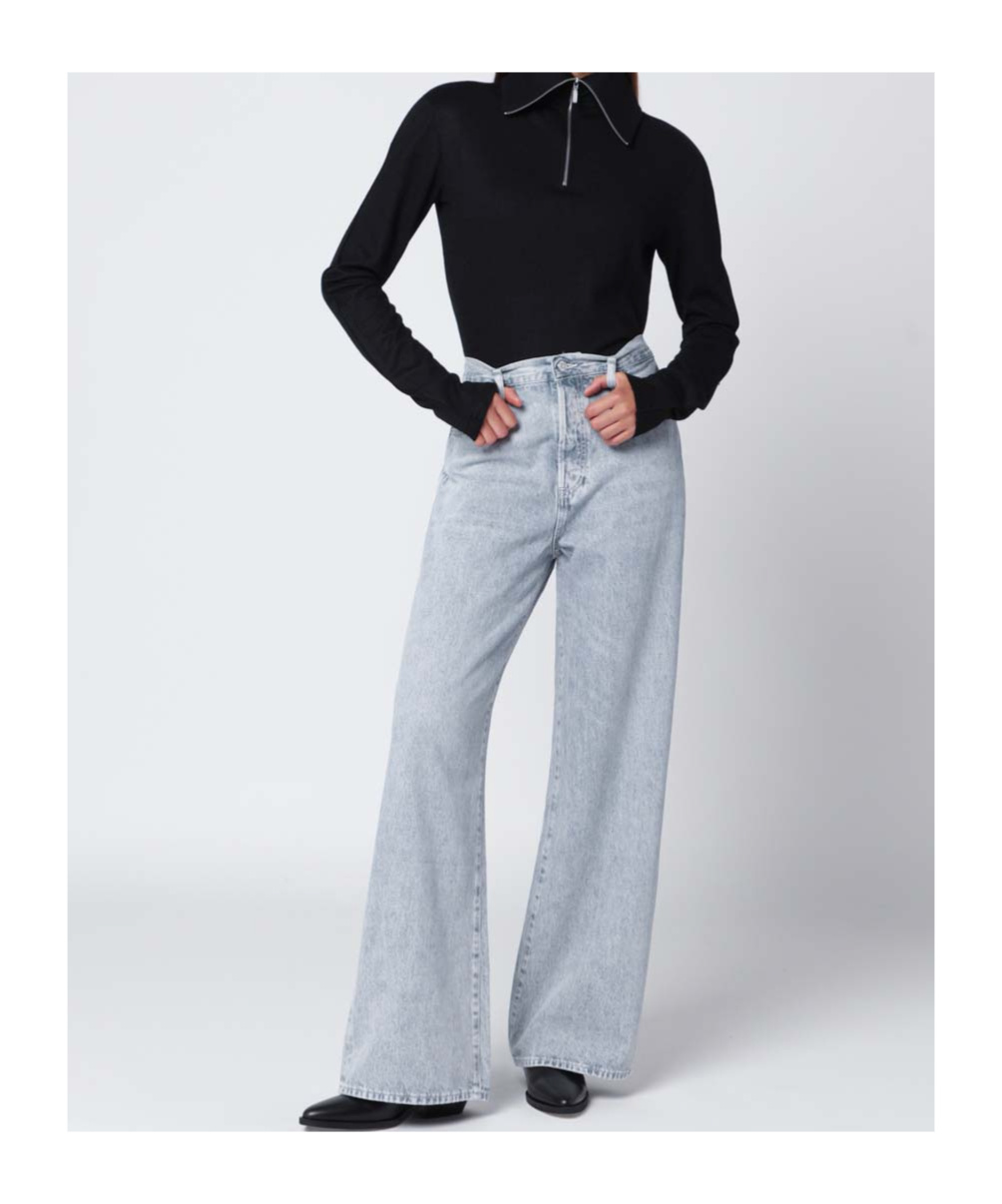 Frame High-waisted Wide-leg Jeans In White