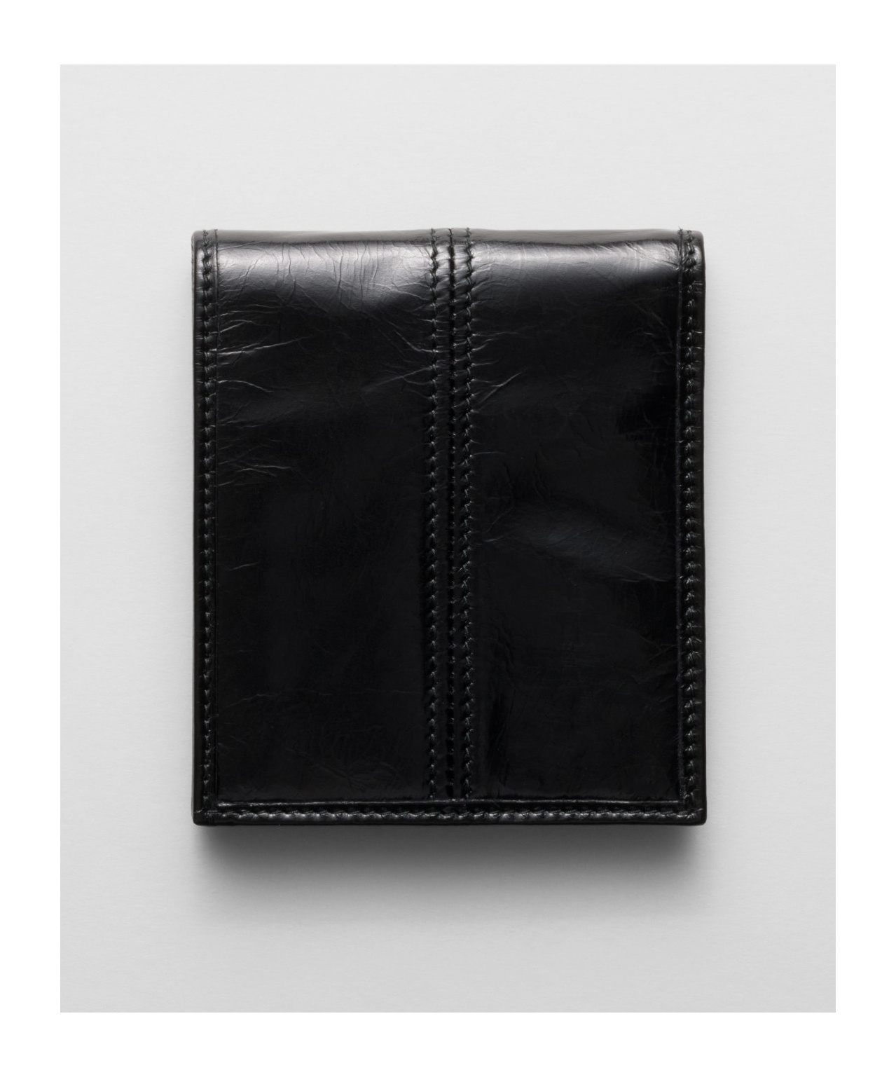 Prada Triangle Logo Wallet In Black