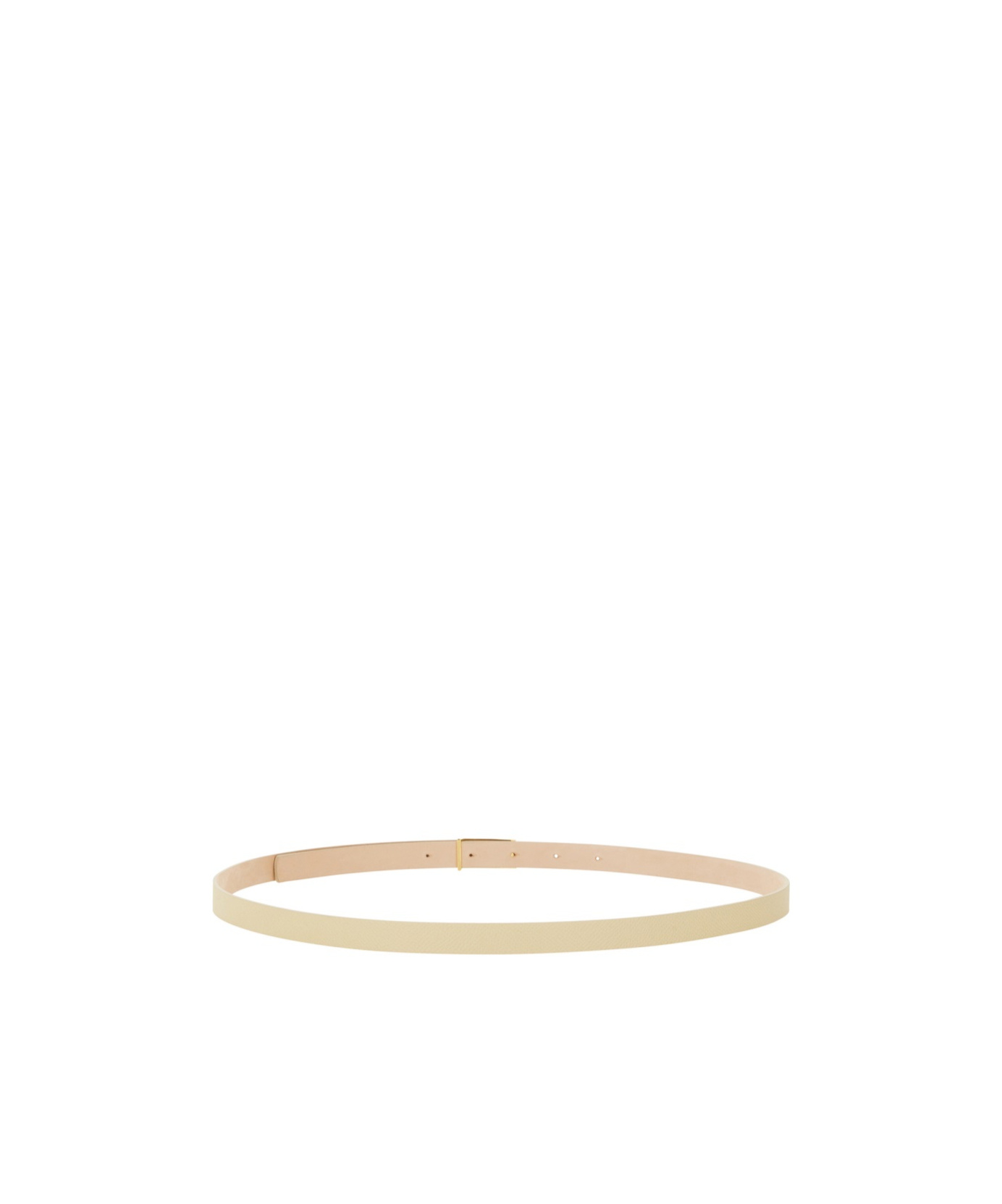 Victoria Beckham Geometric Buckle Belt In Nude