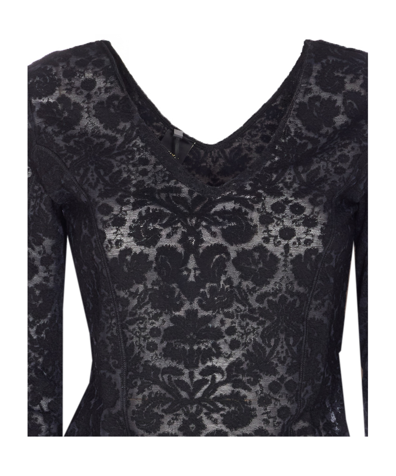 Pinko V-neck Long Sleeve Fitted Knitwear Top In Blue