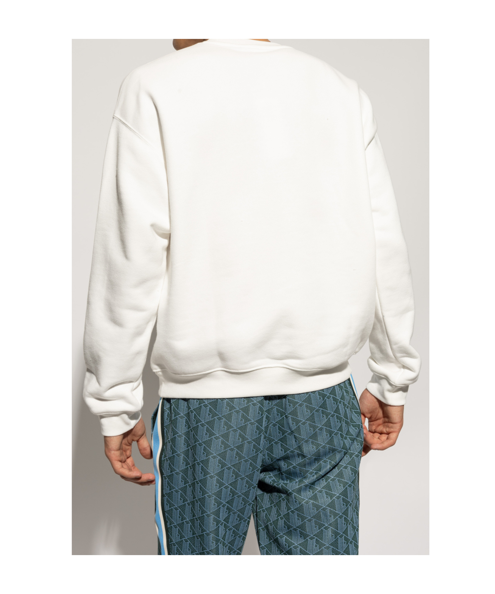 Lacoste Long-sleeved Sweater In White