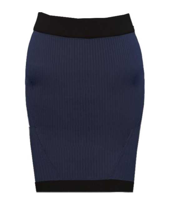 Balmain Knitted Midi Skirt In Multi
