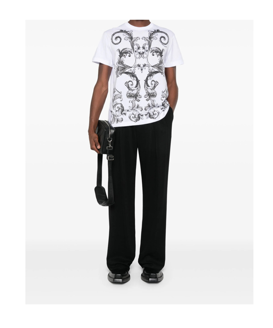 Versace Jeans Outline Barocco T-shirt In White