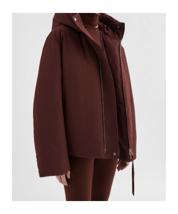 Jil Sander Short Down Jacket In Brown