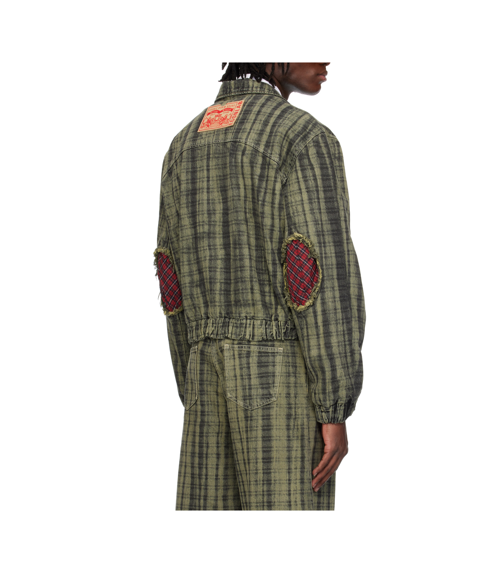 EGONLAB LINING DENIM BOMBER JACKET