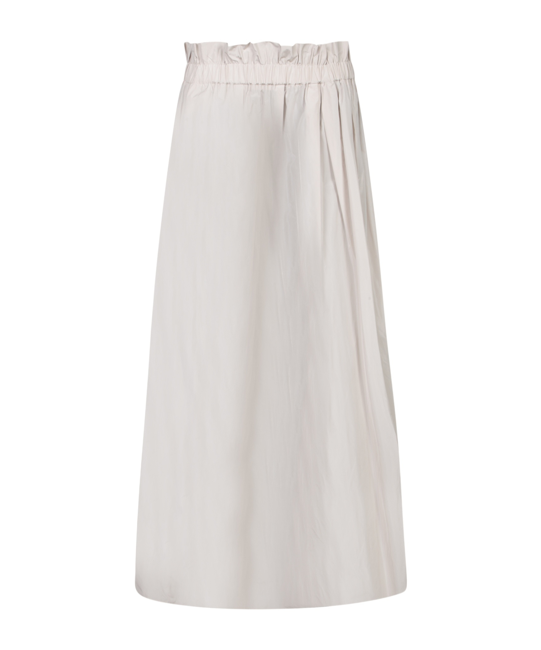 Herno Relaxed Silhouette Skirt With Subtle Sheen In White