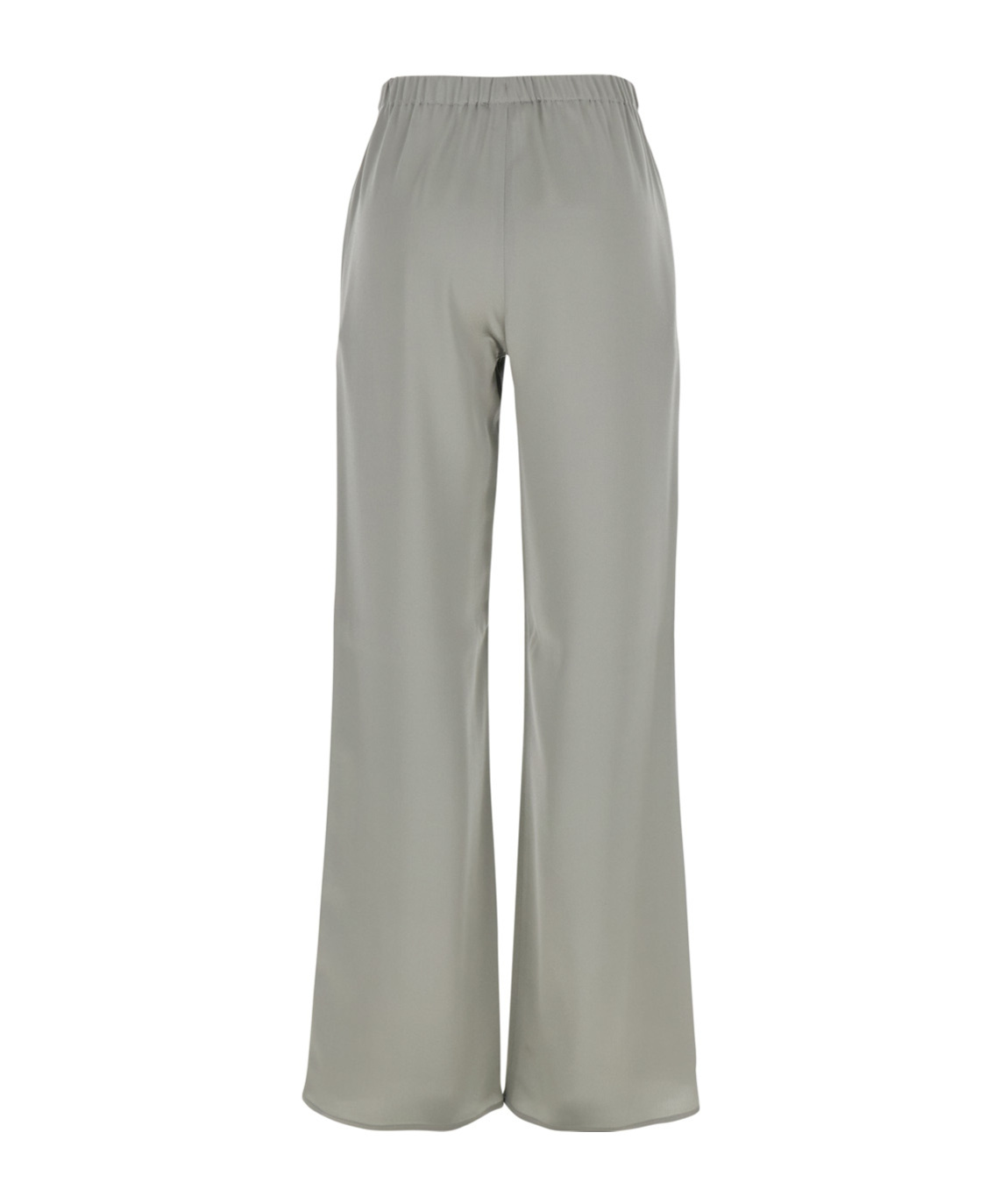 Antonelli 'rapolano' Creen Pants With Elastic Waist And Wide Leg In Gray