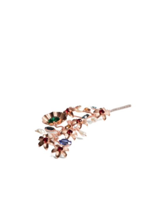 Valentino Floral Brooch In Multicolor