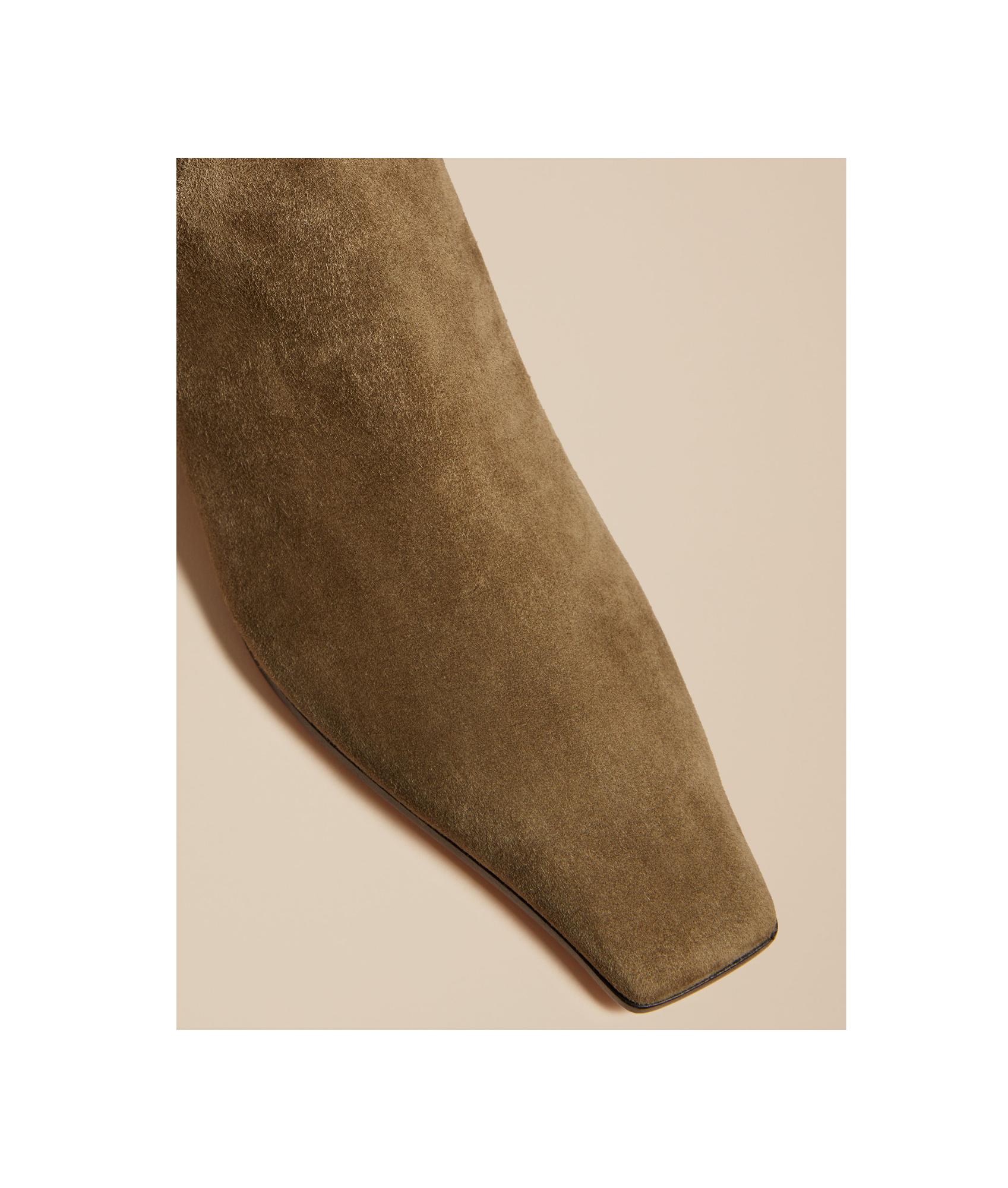 Khaite The Marfa 35mm Knee-high Boots In Brown