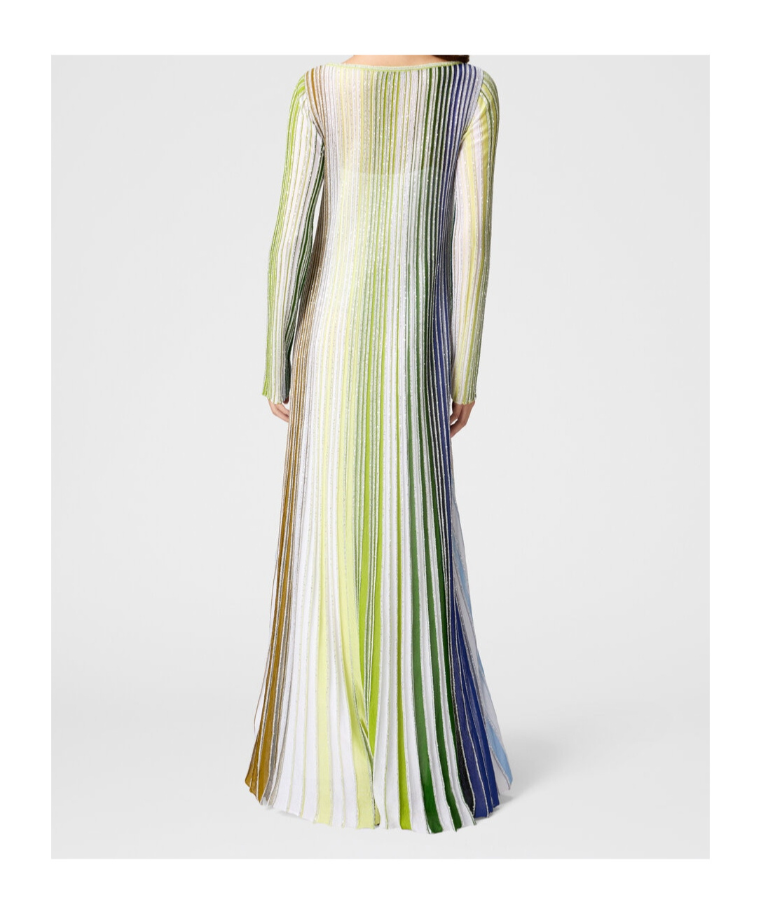 Missoni Striped Maxi Dress In White