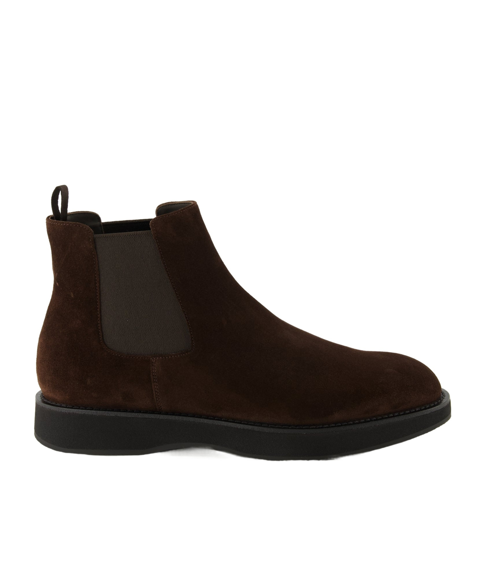 Prada Elasticated-panel Chelsea Boots In Brown