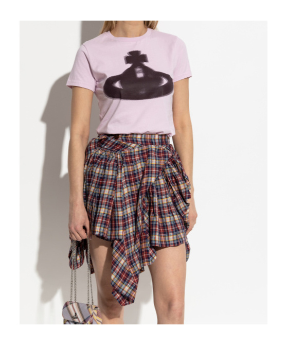 Shop Vivienne Westwood Organic Cotton T-shirt In Purple