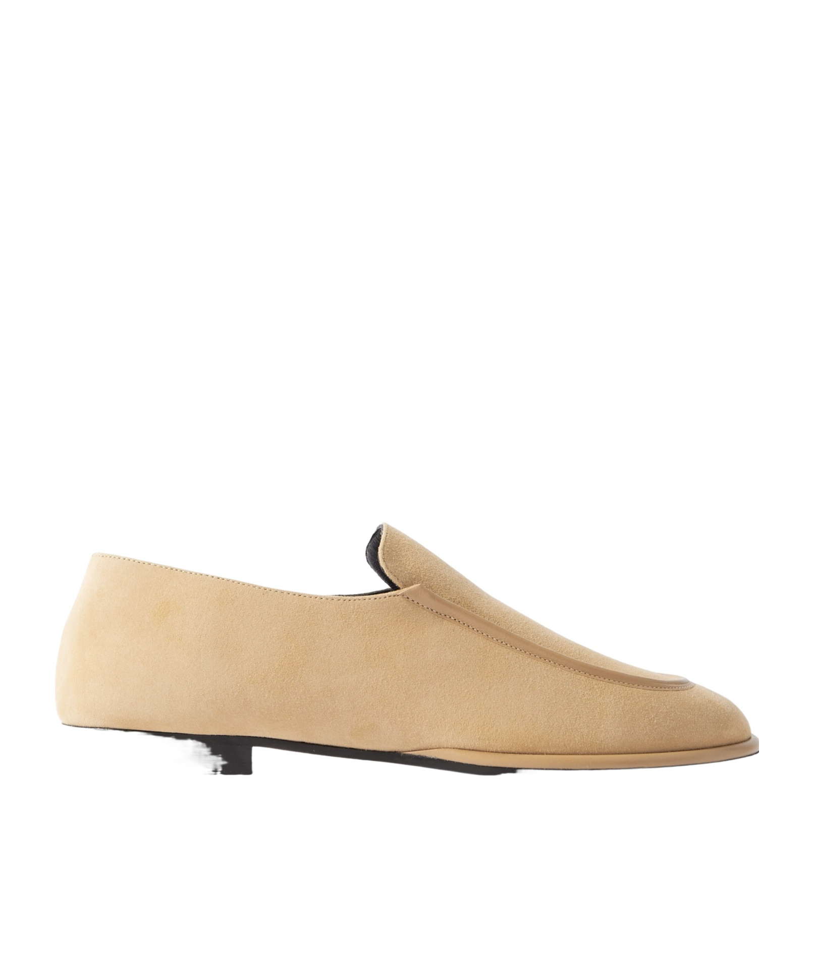 Neous Minimal Suede Loafers In Neutral