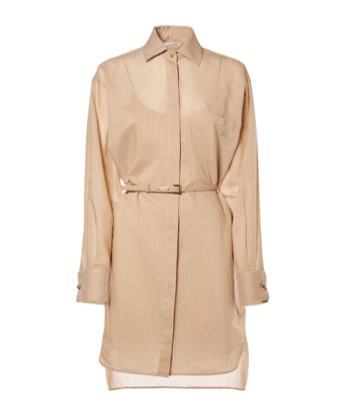 Shop Max Mara Brioso Striped Mini Dress