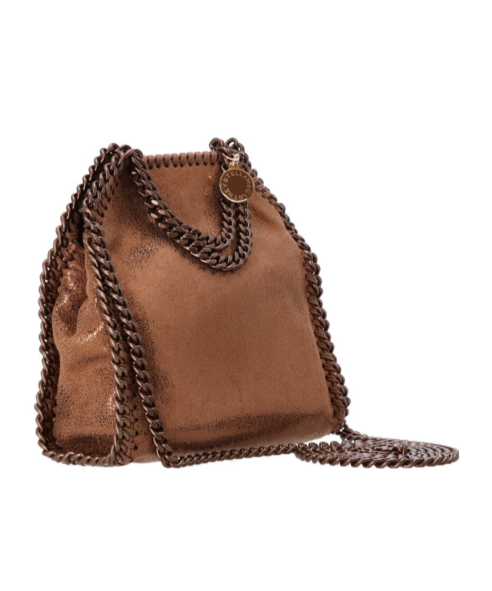 Stella Mccartney Chain Shoulder Bag In Brown