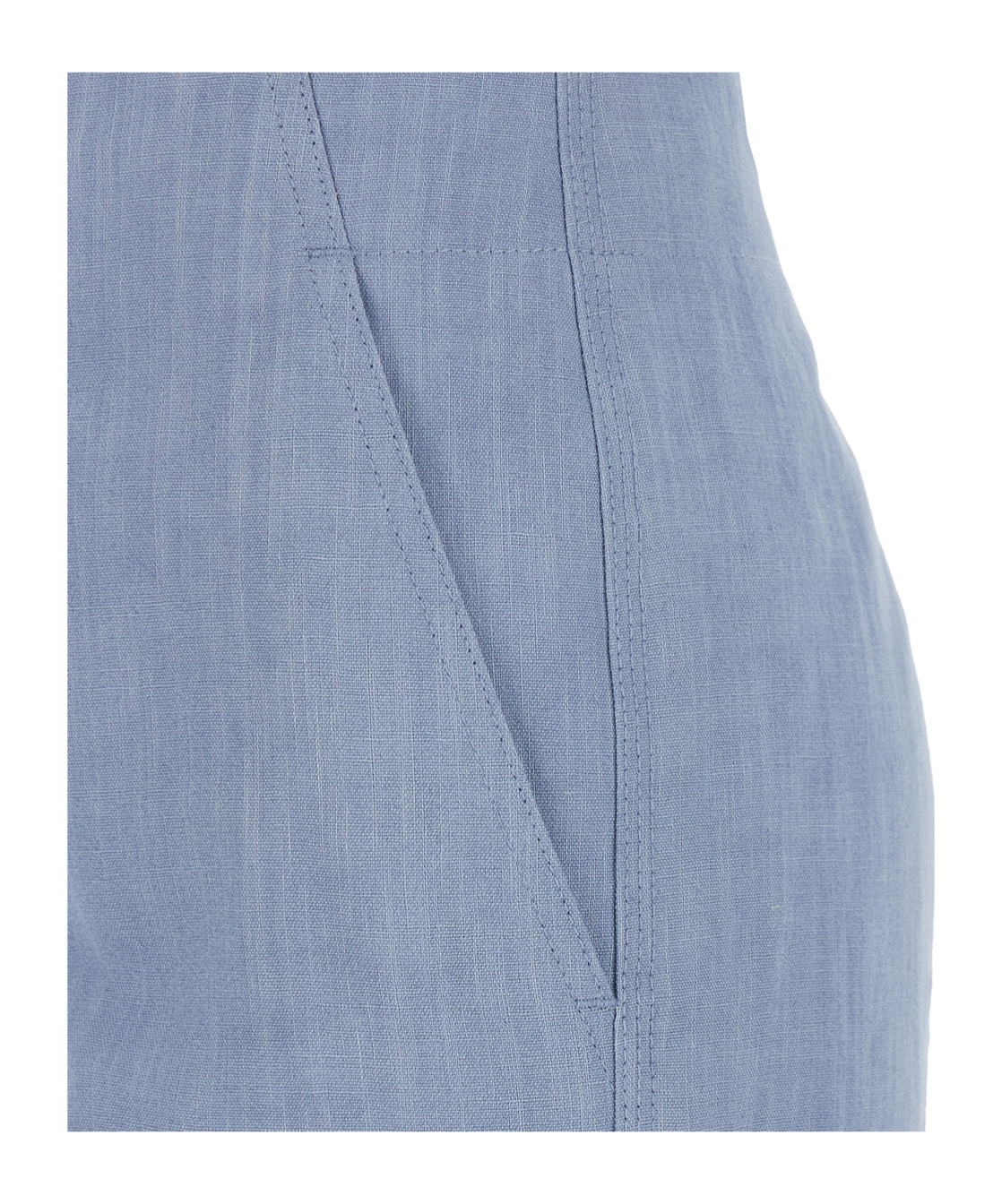 The Seafarer Colorado Light Blue Pants With Maxi Pocket Applied On The Back In Fabric Woman In Blue
