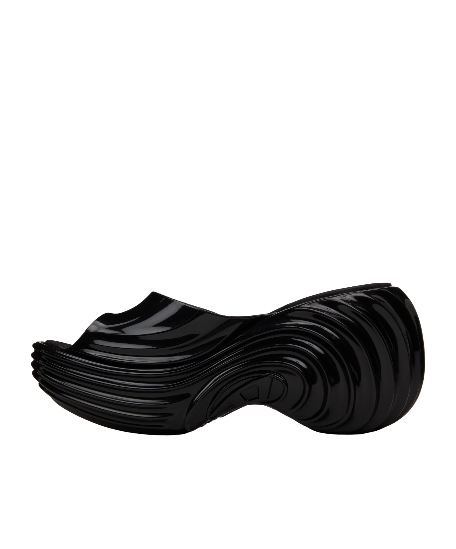 Diesel Black Melissa Edition Quantum Platform Heeled Sandals In Black