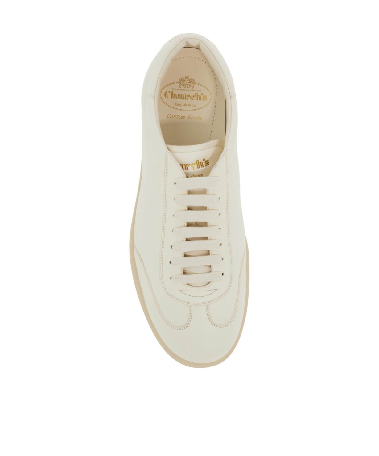 Church's Red Deer Leather Sneakers With Design And Versatile Style In Multi