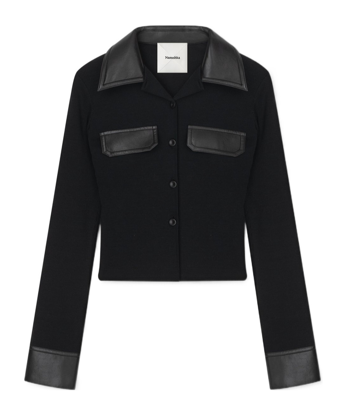Nanushka Rasima Shirt In Black