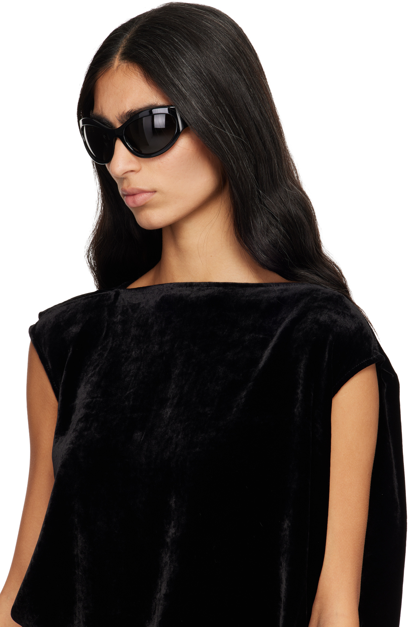 Versace Eclipse Cat-eye Sunglasses In Black