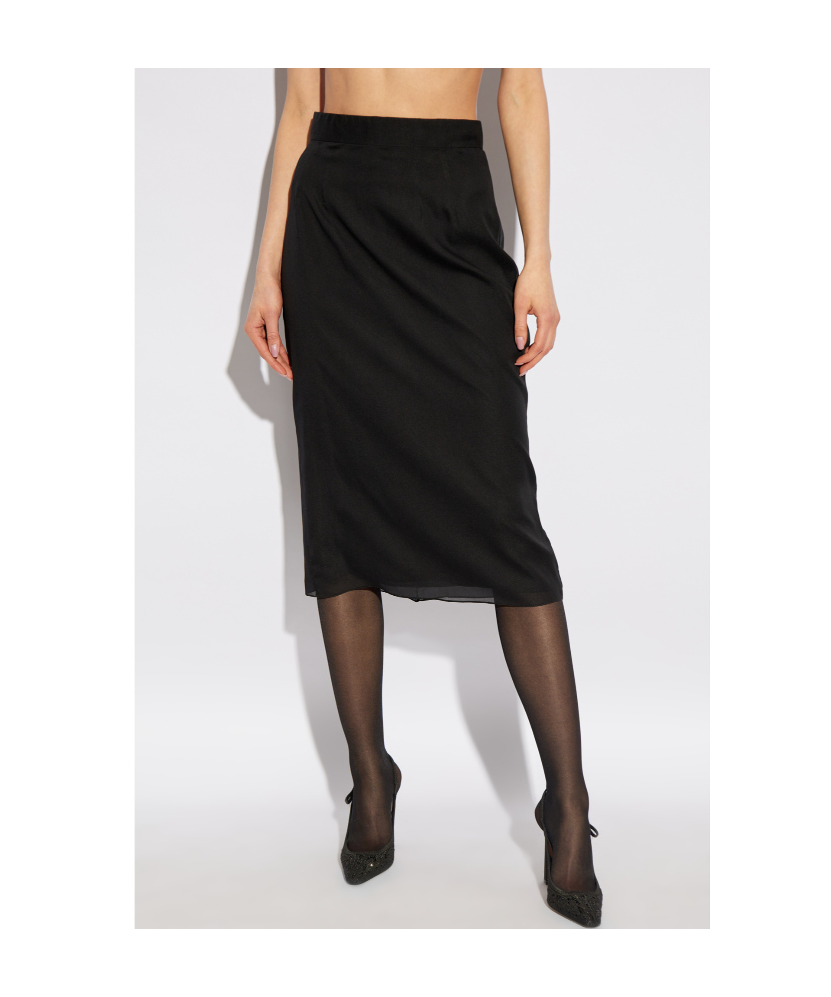 Dolce & Gabbana Zipper Skirt In Black