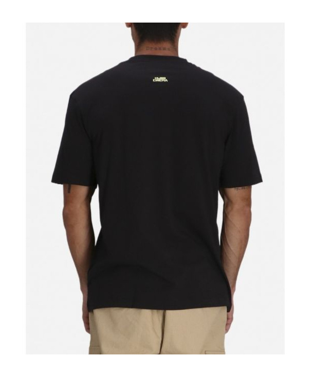 Hugo Boss Graphic-print Cotton T-shirt In Black
