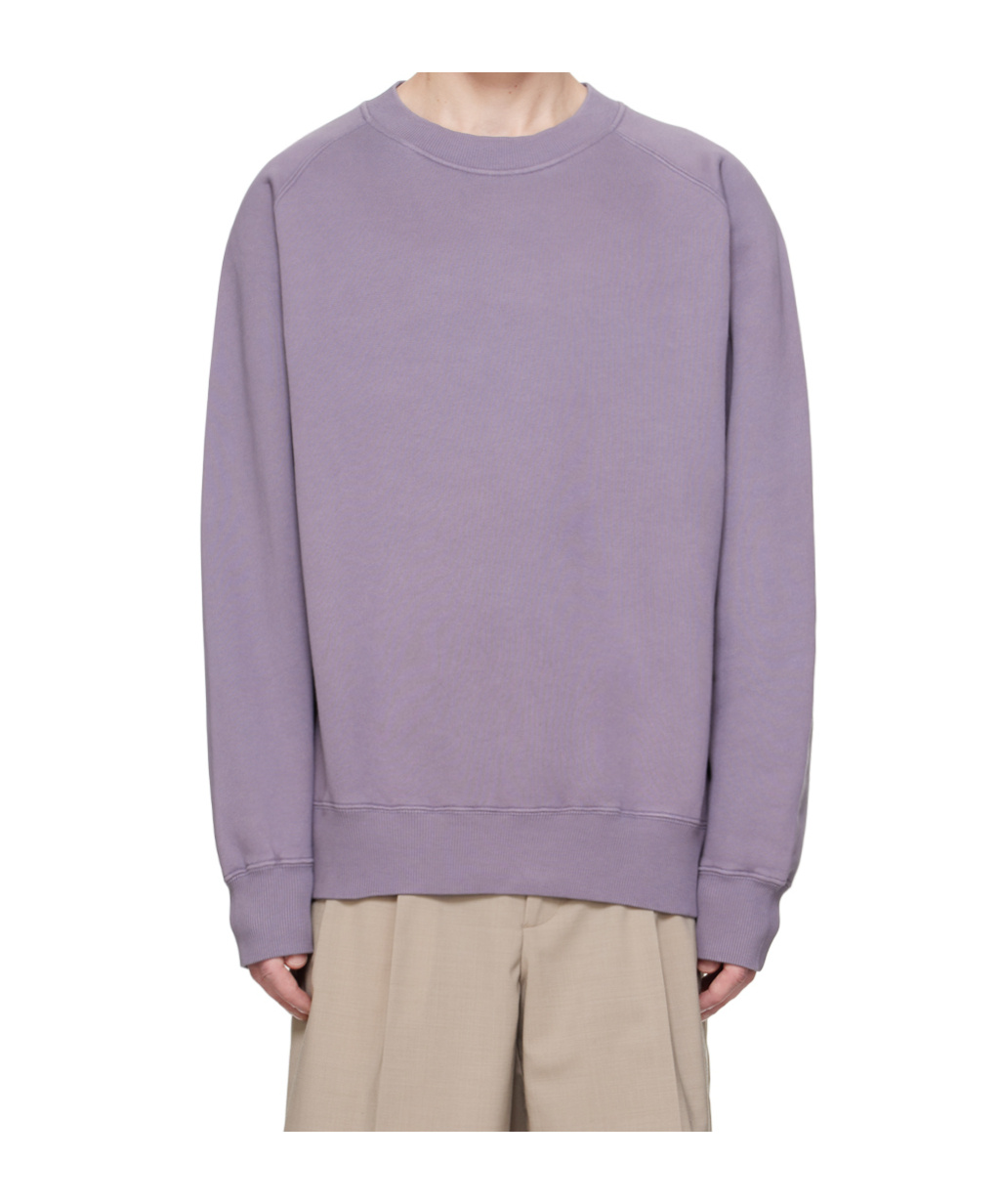 Norse Projects Logo Round-neck Sweater In Purple
