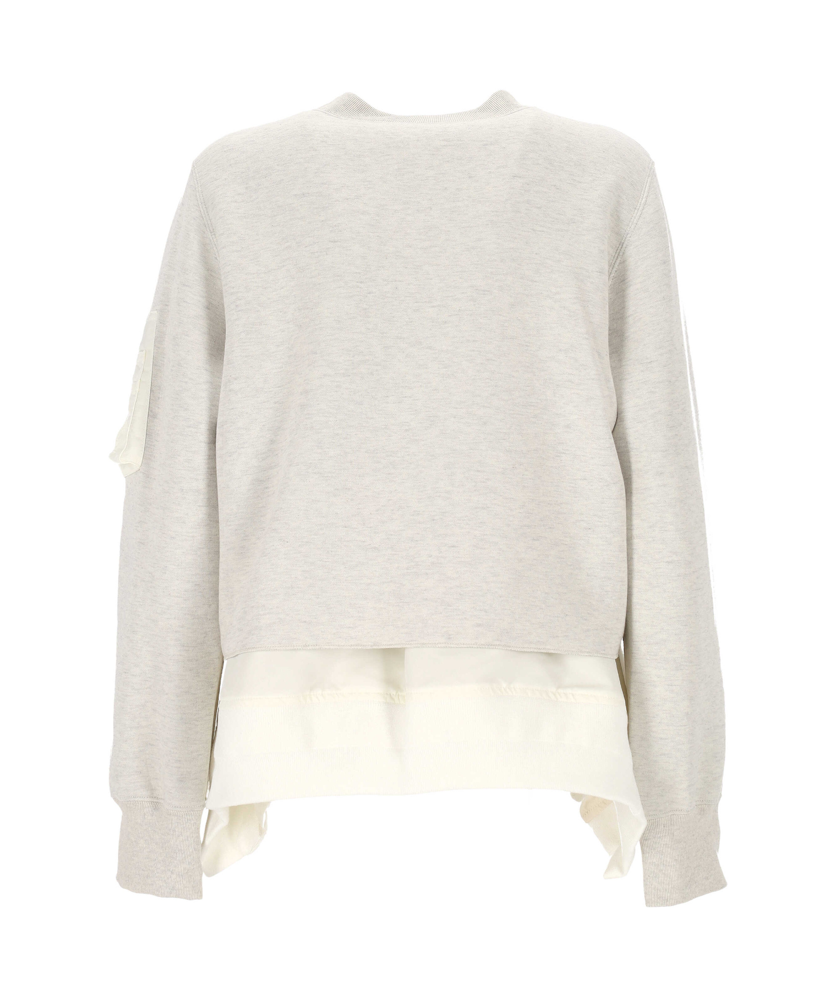 Sacai Long-sleeved Sweatshirt In Gray
