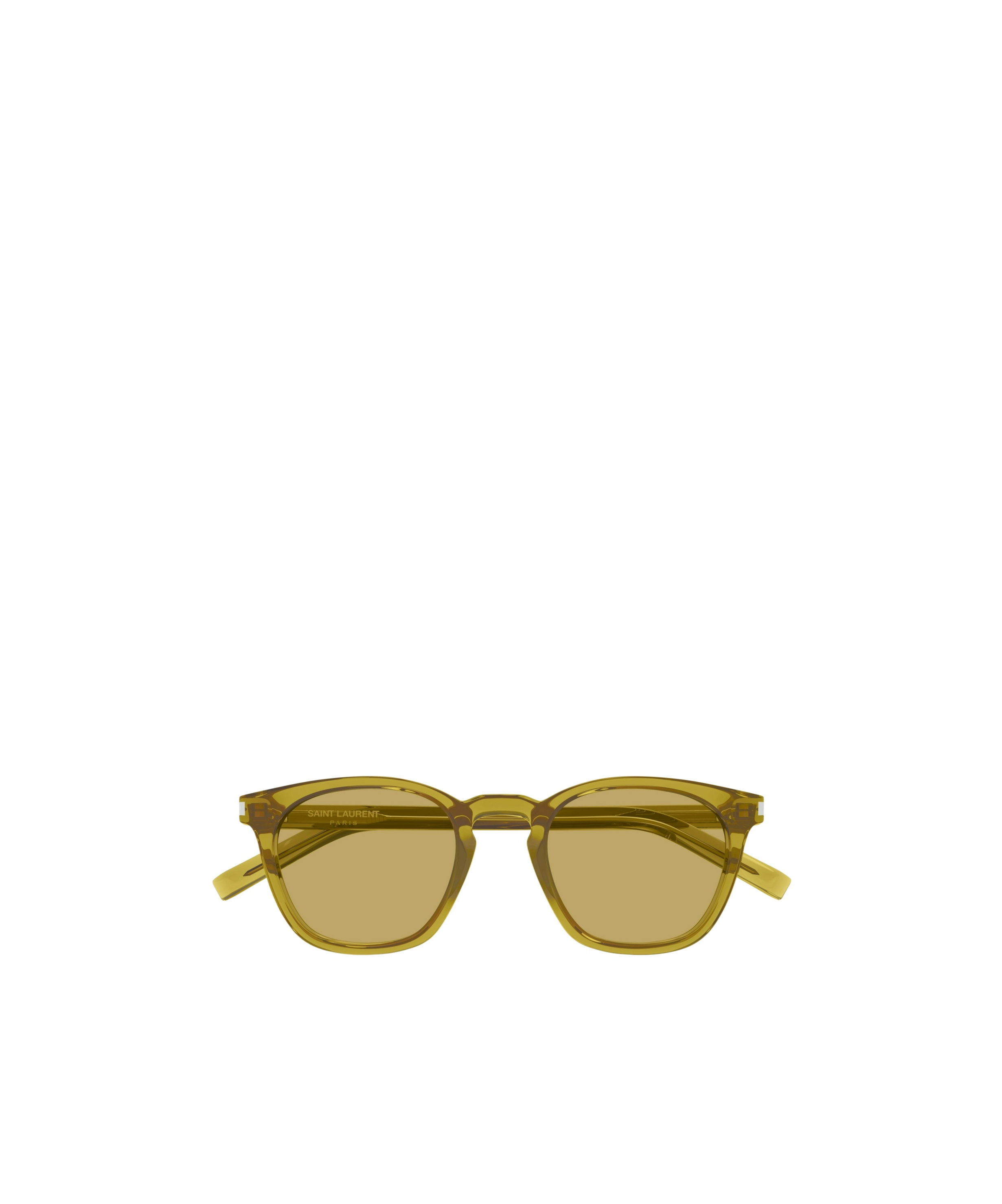Saint Laurent Round-frame Sunglasses In Nude