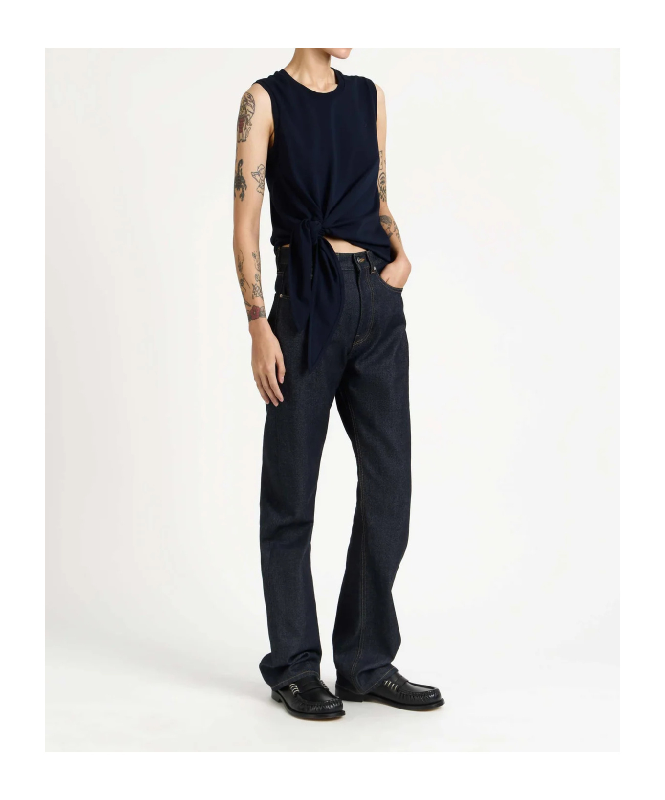 Jw Anderson Womens Loafer Moccasin In Black In Black