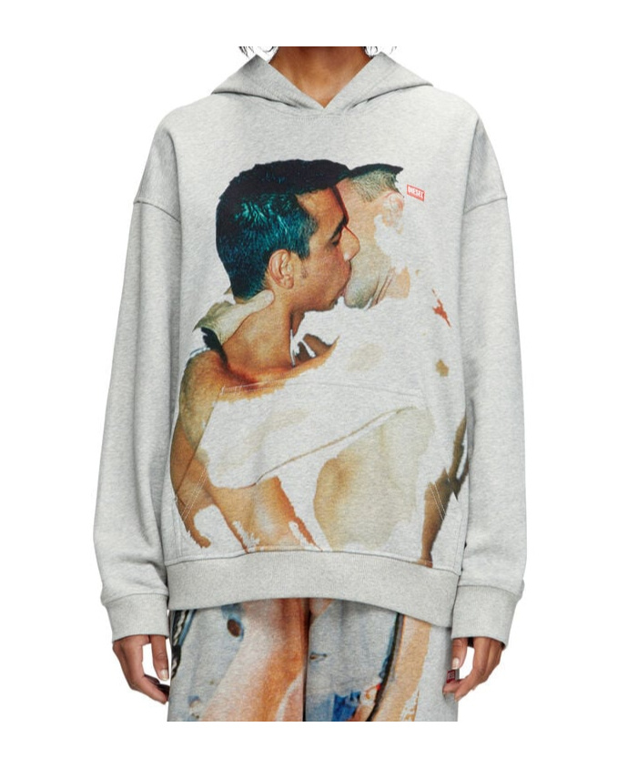 Diesel X Tom Of Finland Foundation Kiss-print Hoodie