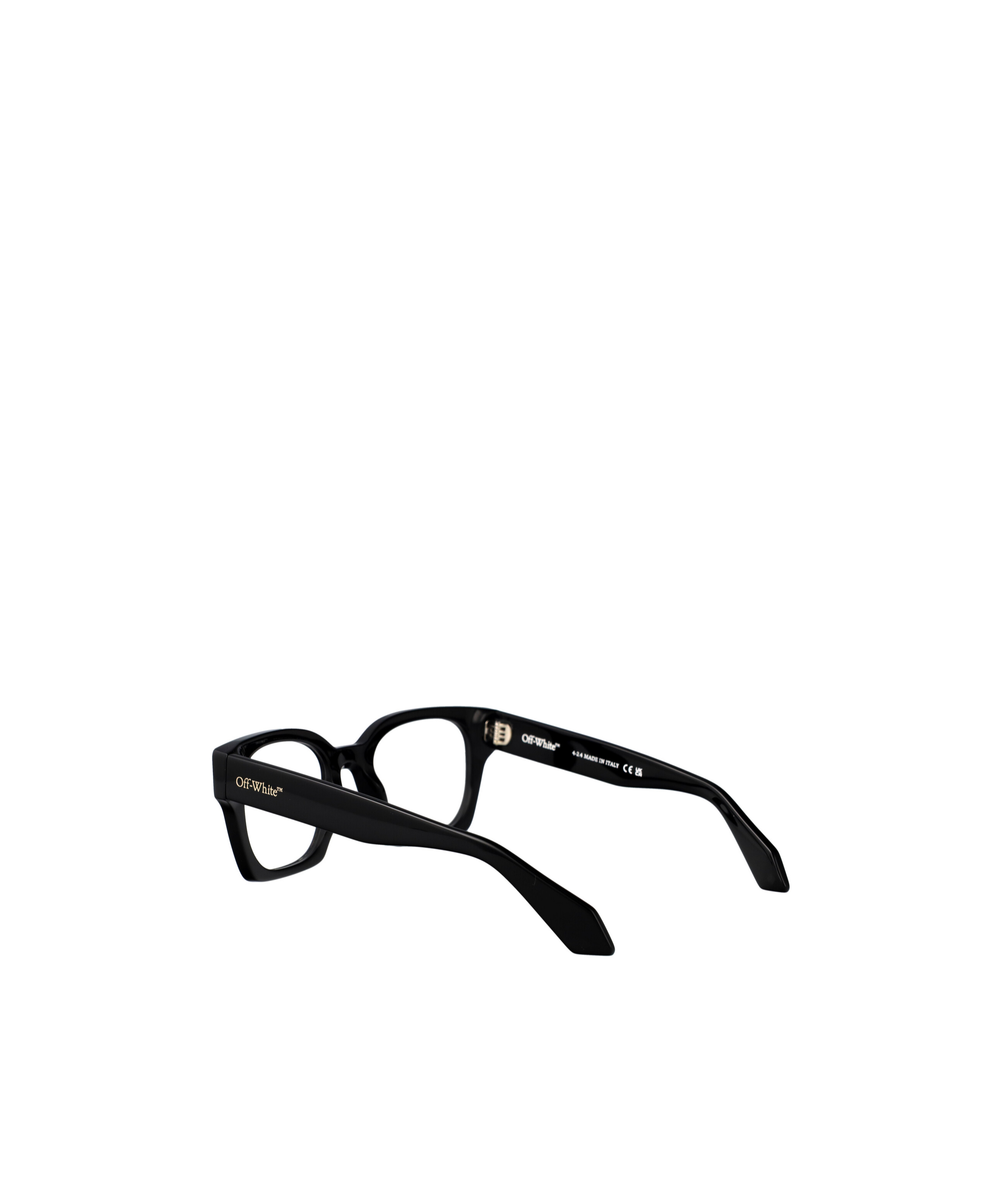 Off-white Full Frame Plain Mirror In Black