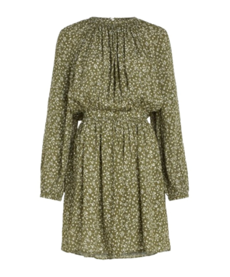 Tommy Hilfiger Long-sleeved Dress In Green