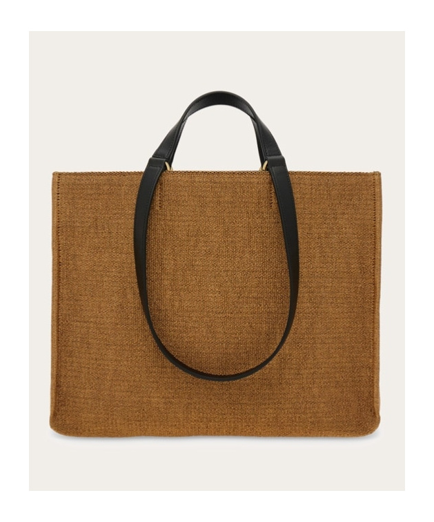 Shop Ferragamo Tote Bag With Logo In Brown