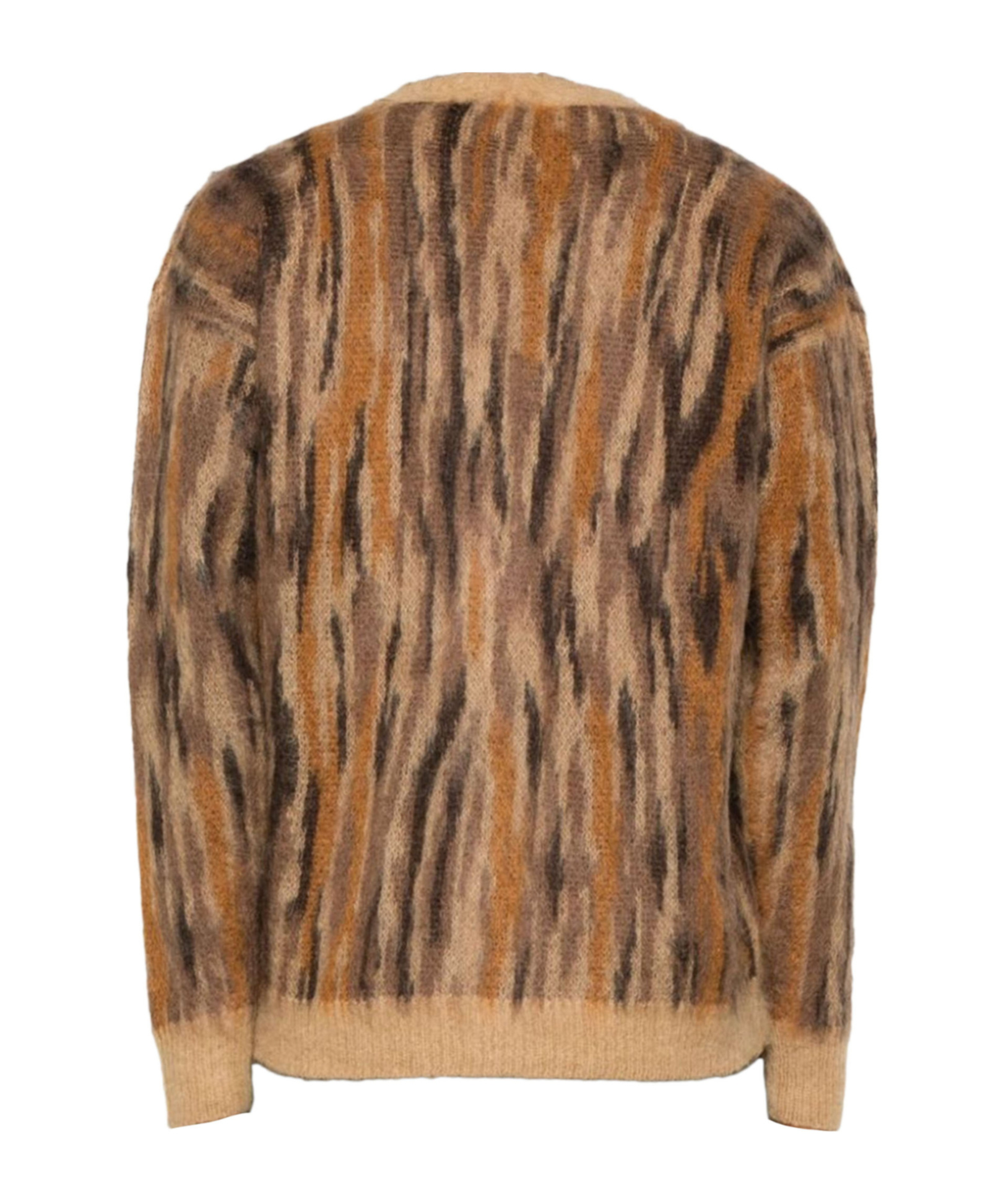 Roberto Collina Jacquard Pattern Sweater In Brown