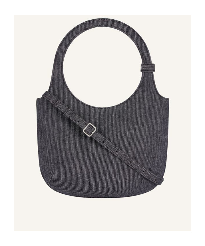Shop Courrèges Holy Denim Tote Bag In Black