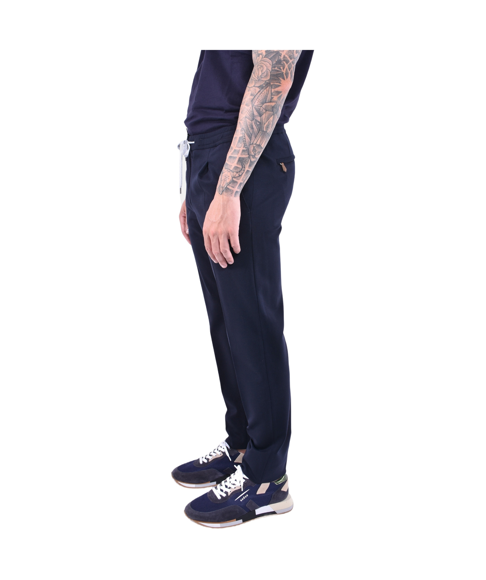 Pt Torino Soft Stretch Tech Jersey Pants In Blue