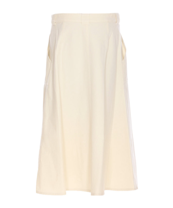 Apc Off-white Laurie Denim Midi Skirt In White