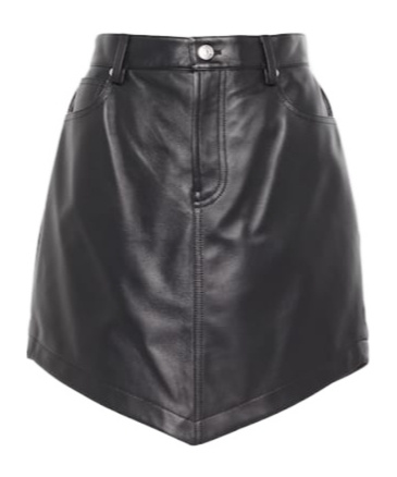 ALEXANDRE VAUTHIER LEATHER MINISKIRT