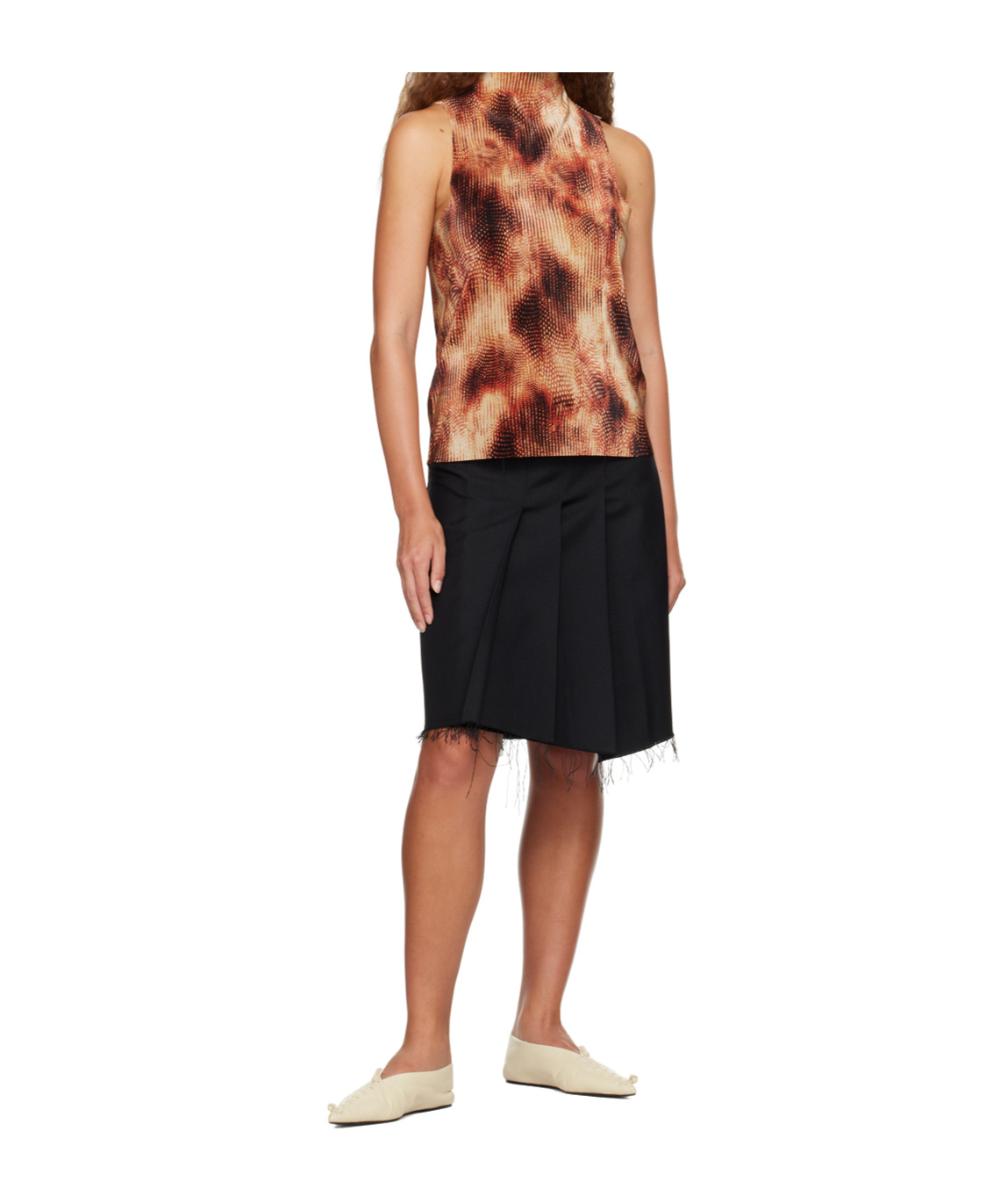 Song For The Mute Sleeveless Camisole In Brown