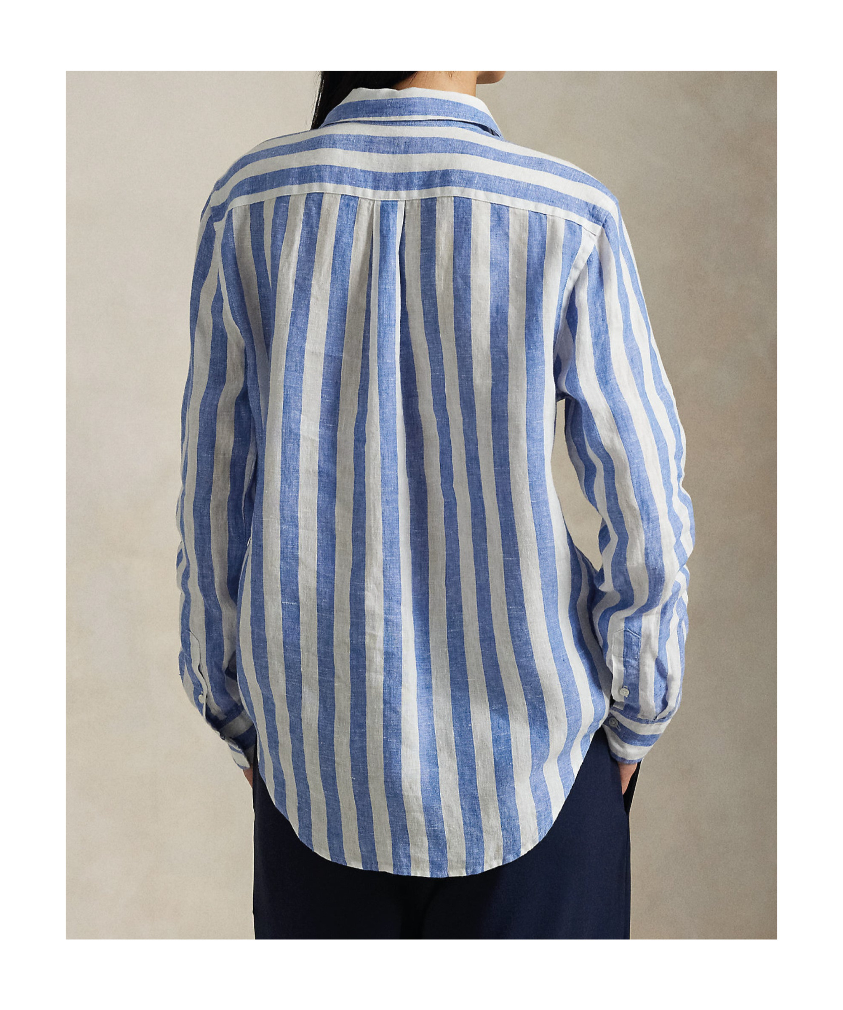 Polo Ralph Lauren Classic Fit Striped Shirt In Blue