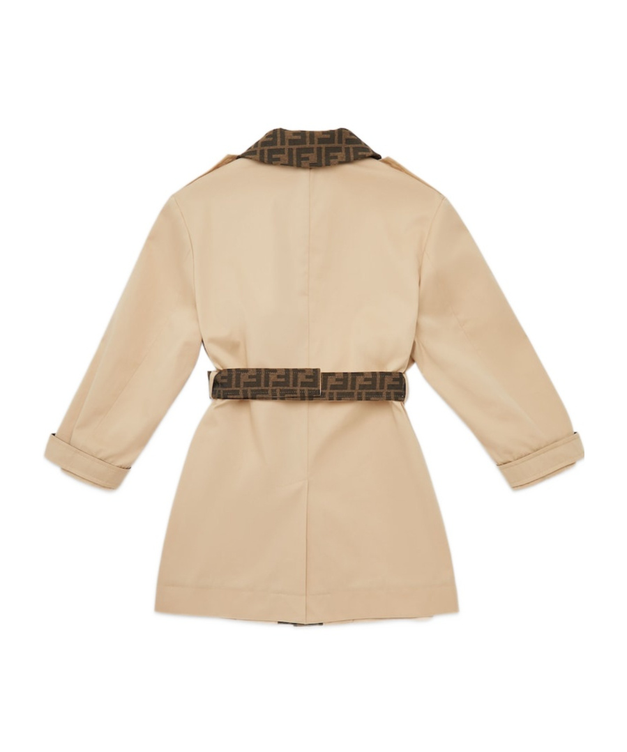 Fendi Long-sleeved Windbreaker In Nude