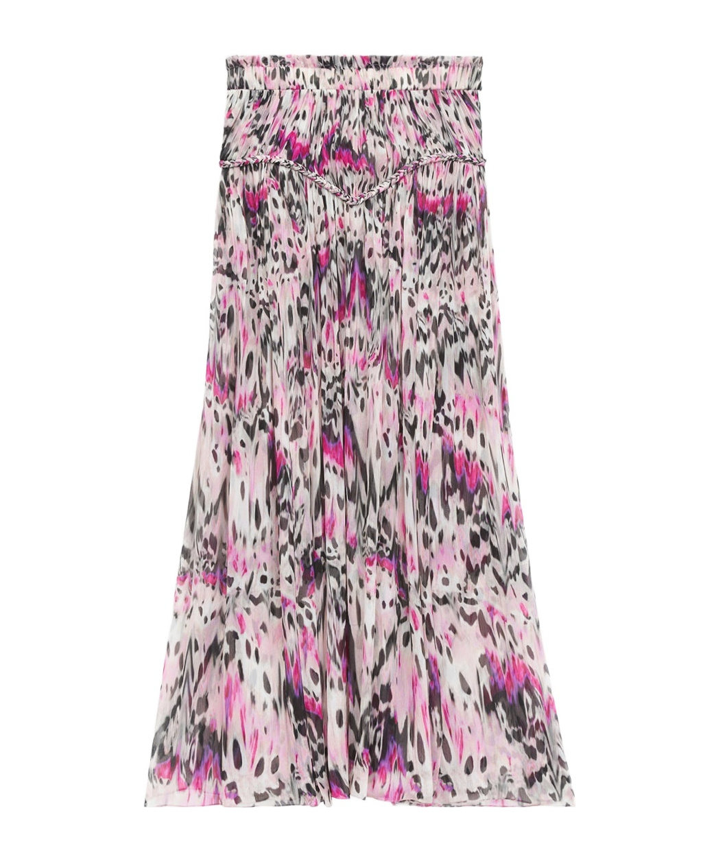 Isabel Marant Rolande Abstract Patterned Maxi Skirt In Multi