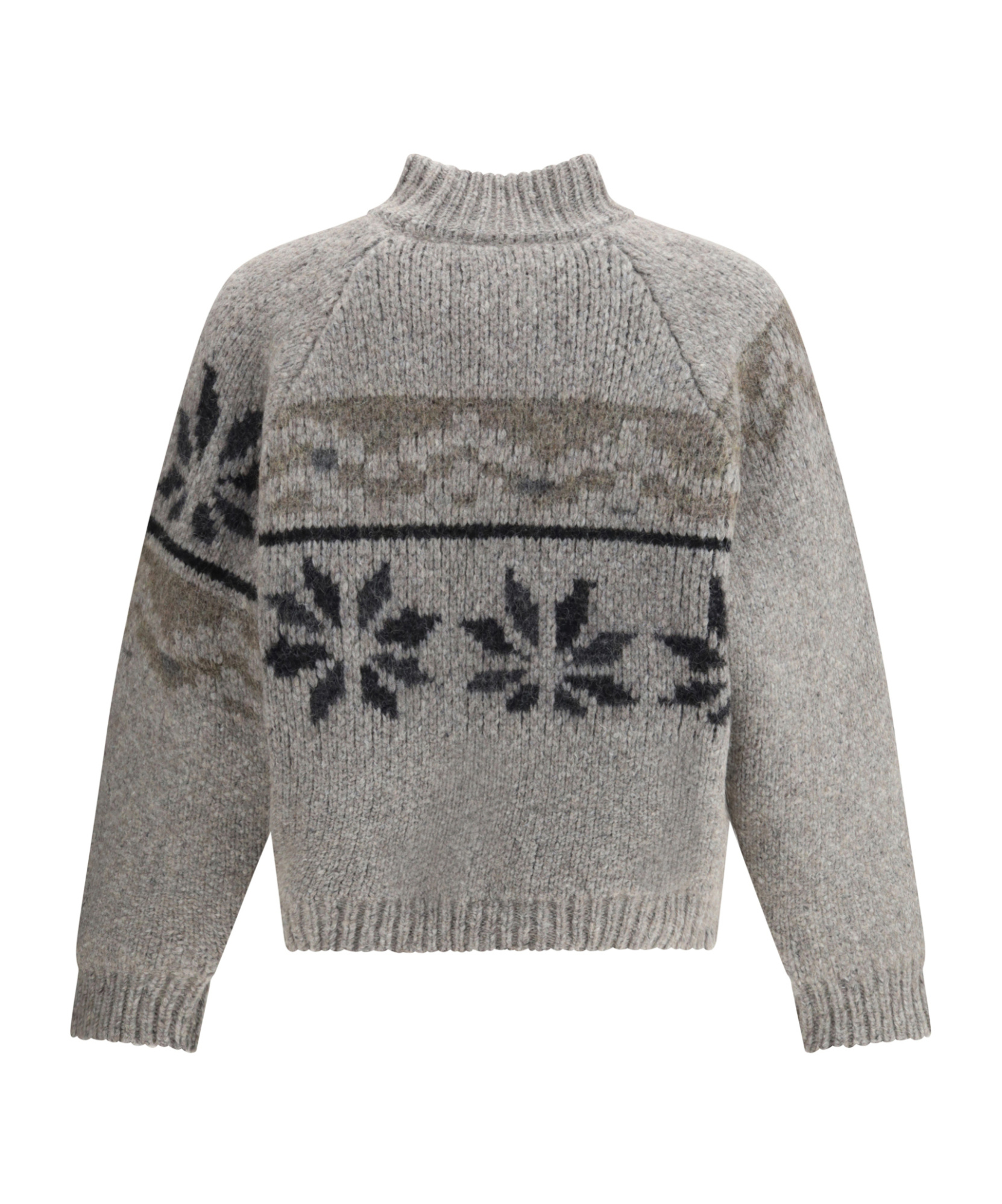 Magliano Norwegian Drunk Mock-neck Sweater In Gray
