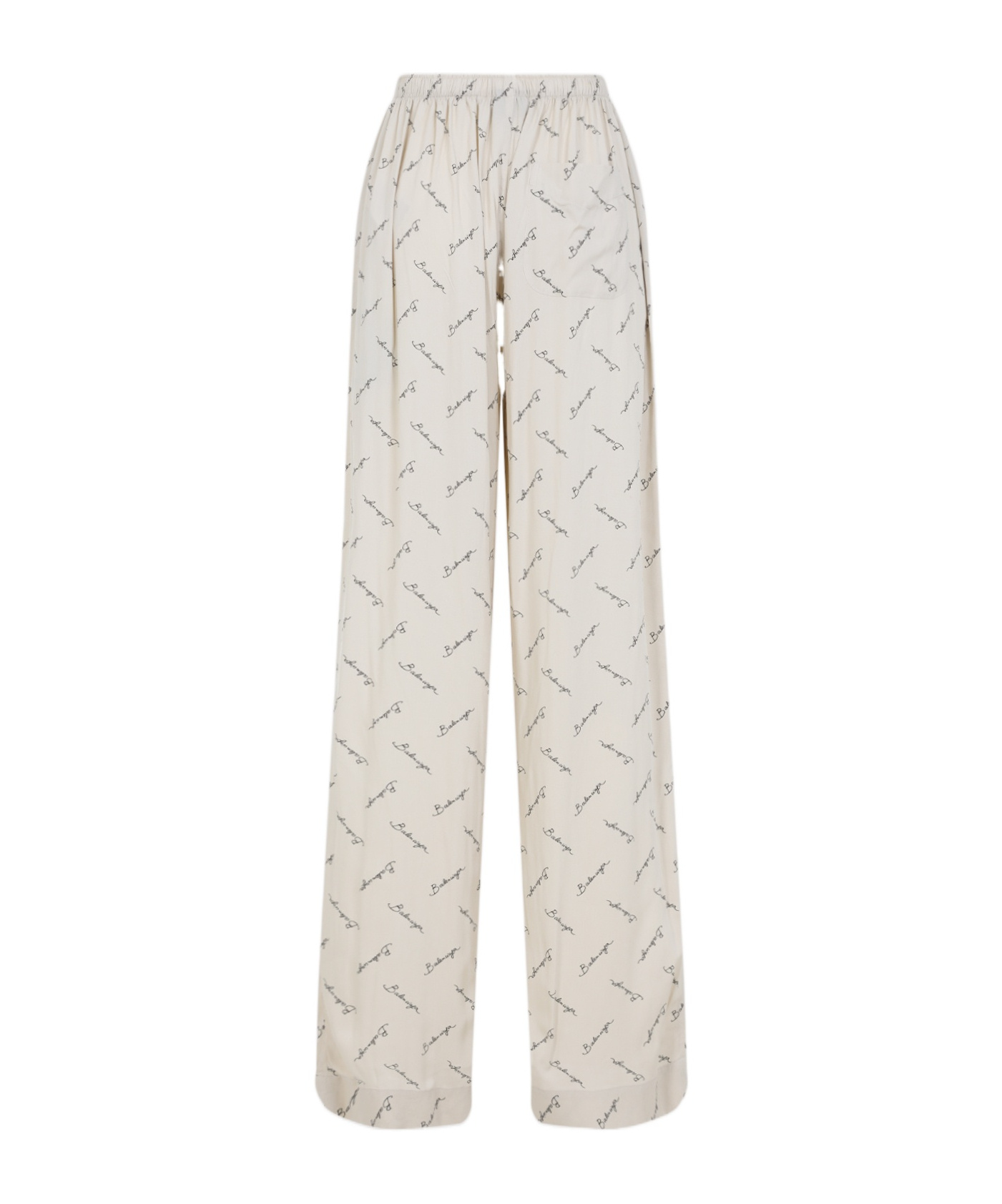 Balenciaga Elastic Casual Pants In White