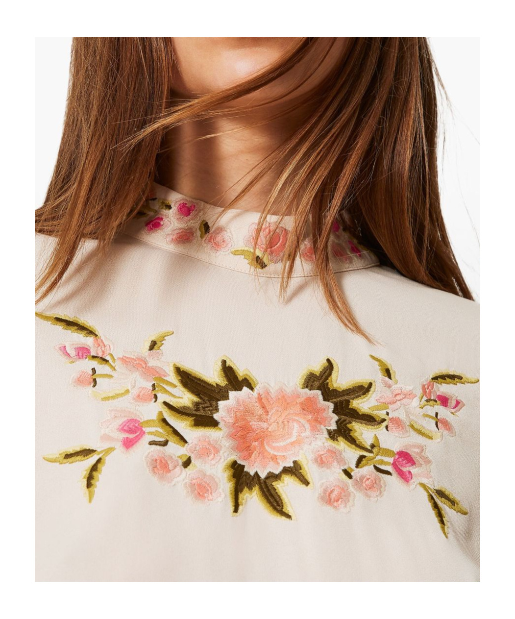 Shop Twinset Floral-embroidered Blouse
