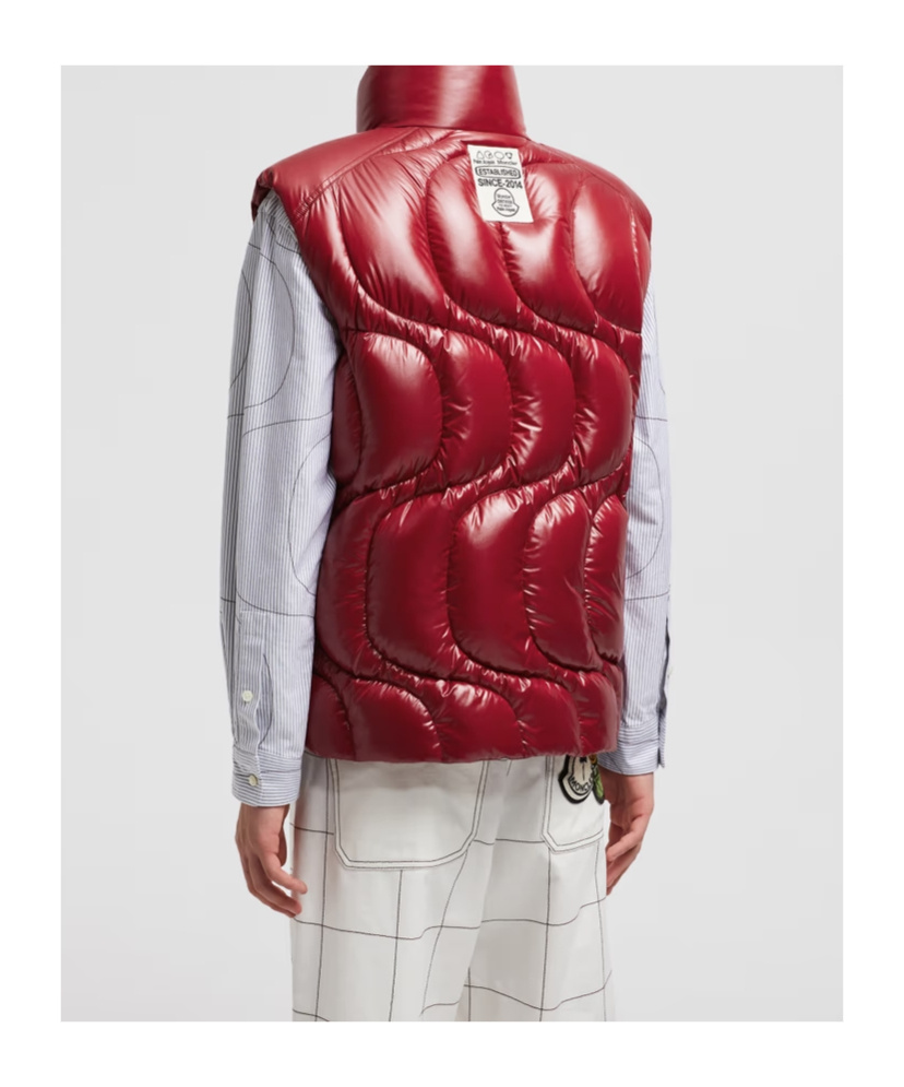 Moncler X Palm Angels Gwenyth Down Vest Red In Red