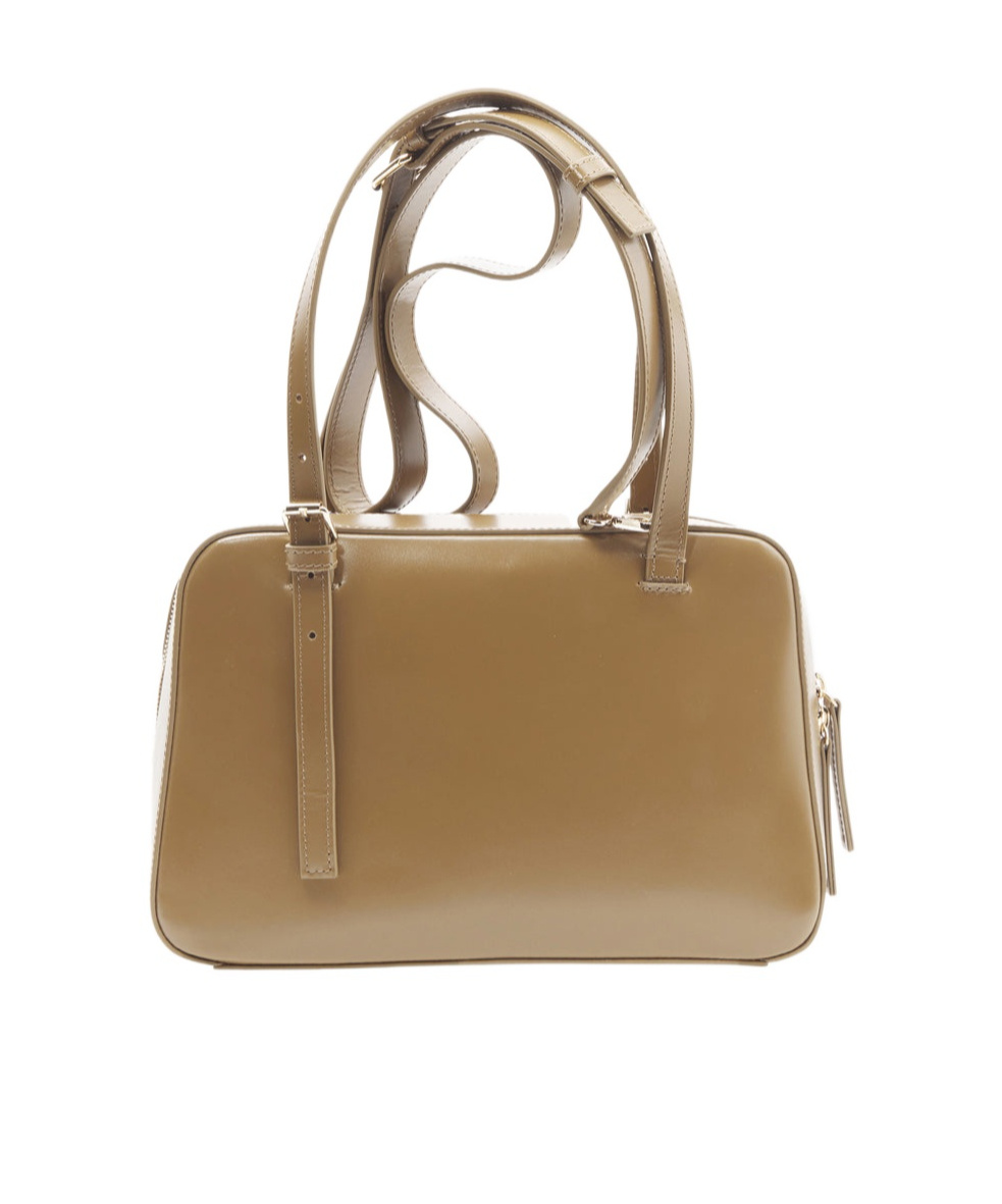 Apc Virginie Box Bag Horizontal Virginie Bag In Smooth Earth Brown Leather. In Brown
