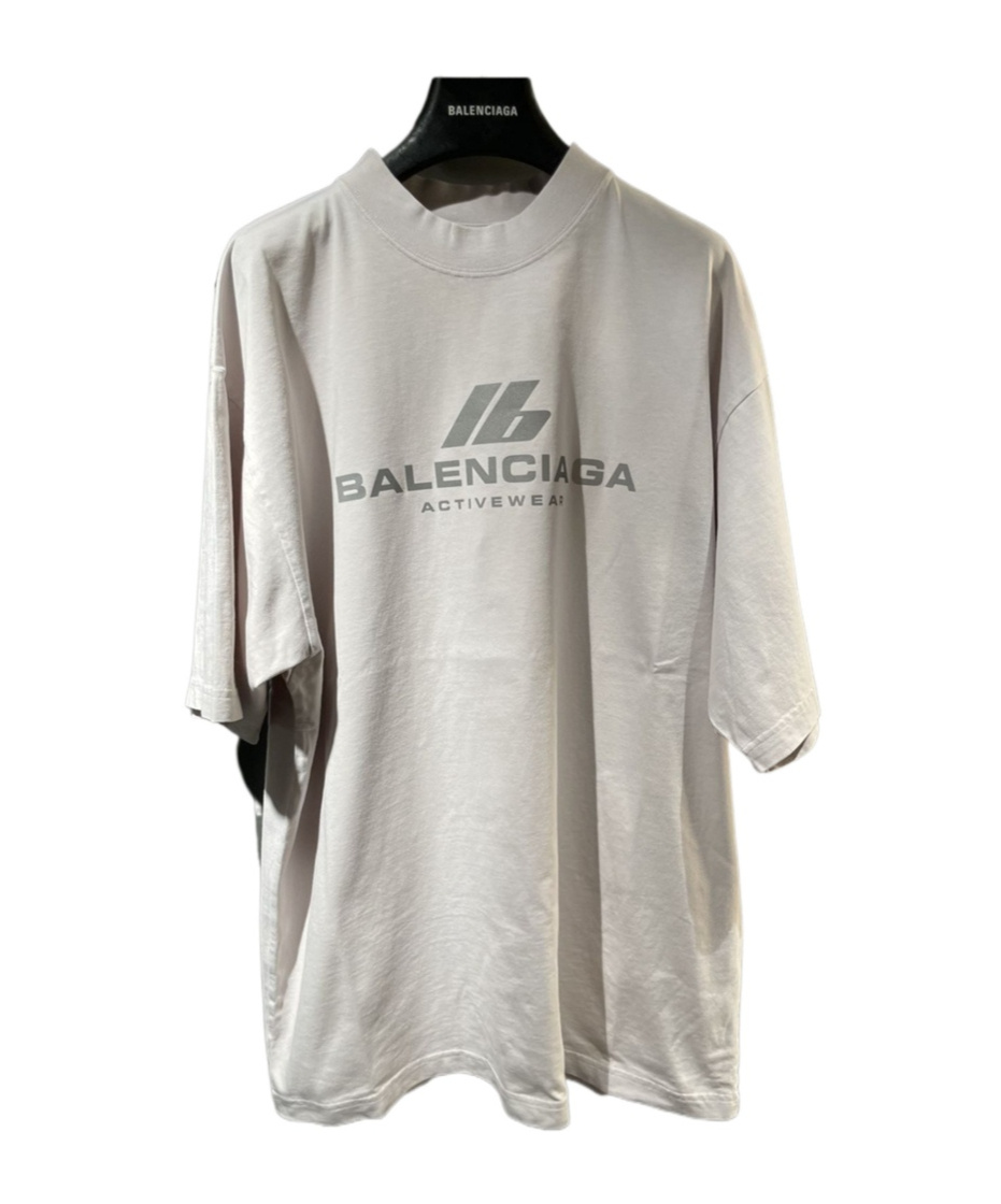 Balenciaga 'activewear' Stretch Jersey T-shirt In White