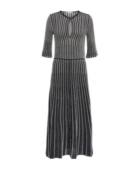 Stella Mccartney Knit Midi Dress In Black